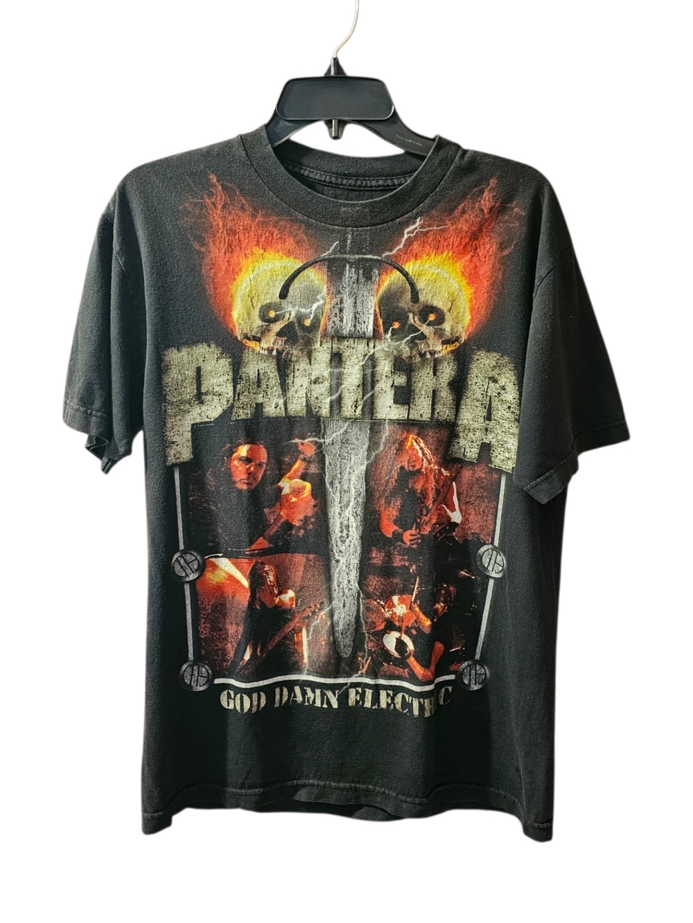 Rare Vintage Pantera Y2k Band Tee - God Damn Electric